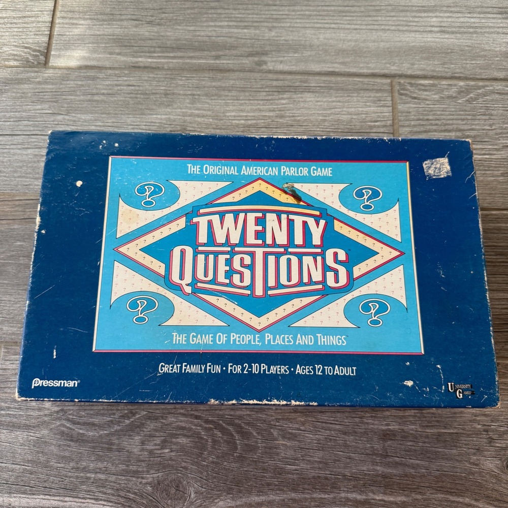 VTG Twenty Questions‎ The Original American Parlor Game Board Game All Pieces